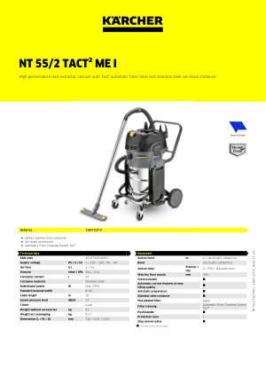 karcher nt 55 1 tact