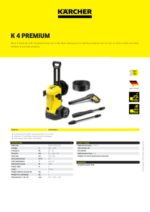 K 4 Premium | Kärcher International