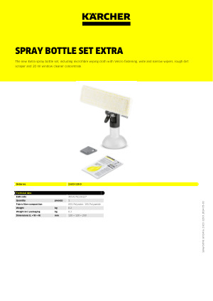 2633129 2.633-129.0 GENUINE KARCHER Premium Spray Bottle Kit For WV Window Vac 