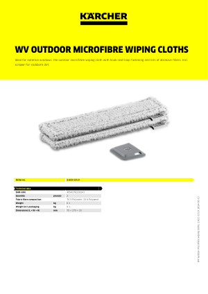KEEPOW 4 Pack Window Vac Cleaner Pads for Karcher WV 1, WV 2 Plus, WV 5  Plus N, WV 6 Plus N Window Vac Microfibre Mop, Accessories for Karcher  Window Vac Spares : : Garden