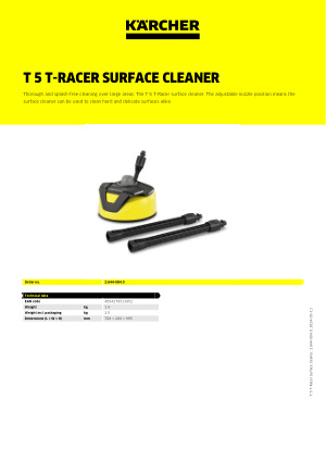 T 5 T-Racer surface cleaner