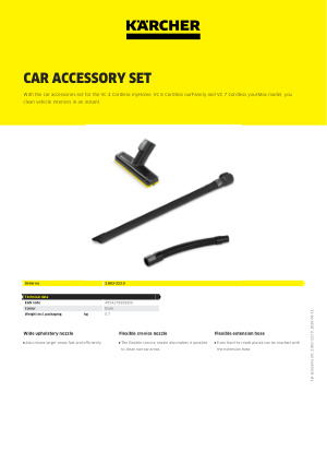 Car accessory set | Kärcher International