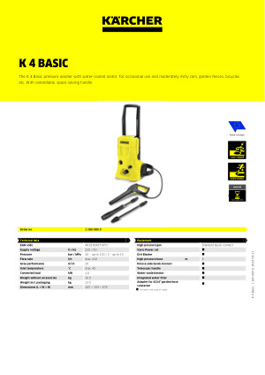 Hidrolavadora Karcher K4 Basic – Cifer