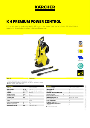 KARCHER K4 PREMIUM FULL CONTROL WATER JET HIGH PRESSURE WASHER KARCHER  MALAYSIA WATER JET HIGH PRESSURE WASHER Selangor, Malaysia, Kuala Lumpur  (KL), Semenyih