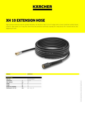 Rallonge de flexible XH 10 26440190