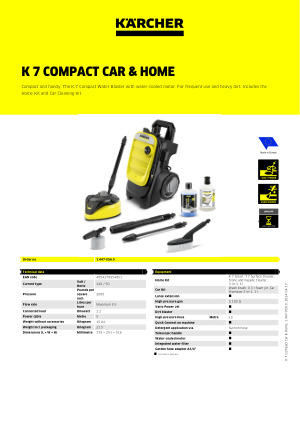 Karcher K7 Compact Water Blaster Car & Home - Electric - Water Blasters -  Outdoor Power Equipment - Gardening at Trade Tested