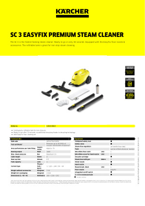 Kärcher SC3 EasyFix Premium Steam Cleaner review - Consumer NZ