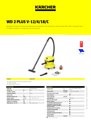 Vhbw 10x sacs aspirateur compatible avec Kärcher WD 2.000 - WD 2.499, WD  2.200, WD 2.210, WD 2.240, WD 2.250 - micro-polaire, 24,5 cm x 23,5 cm