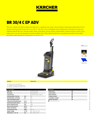 Aspiradora fregadora – Kärcher: BR 30/4 C ADV