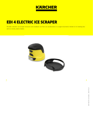 Kärcher EDI 4 Limited Edition Electric Ice Scraper, All Season Solution for  Car Windows (with Windscreen Cleaning Kit)