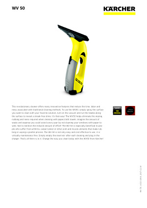  Kärcher - Window Vacuum Spray Bottle - For WV 1, WV 6, WV 50, WV  55, & WV 60 : Tools & Home Improvement