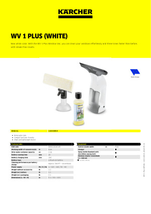 Karcher WV 1 Plus 3.38 Ounces Wipes Glass Cleaner in the Glass Cleaners  department at
