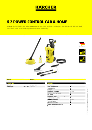 Karcher K4 Power Control Car & Home Pressure Washer £309.00 - Kärcher  Center SCE