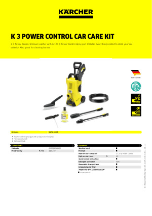 Hidrolavadora Karcher K3 Power Control Car