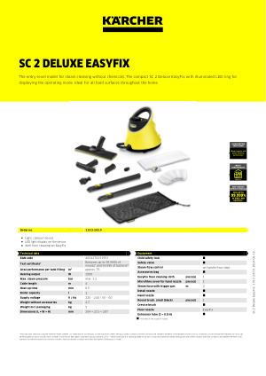 SC 4 Deluxe EasyFix  Kärcher South Africa