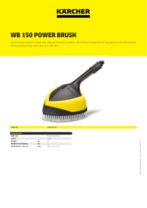 WB 150 power brush | Kärcher South Africa