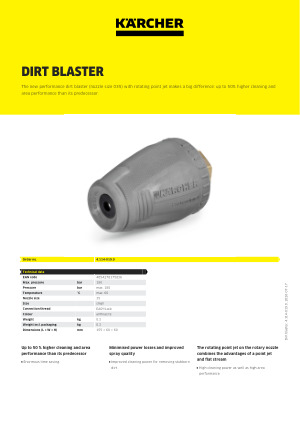 Dirt blaster, small, 035 | Kärcher South Africa