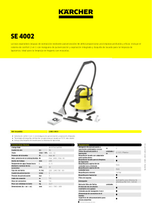 Kärcher Lava-aspiradora SE 4002: La solución definitiva para una limpieza  impecable 