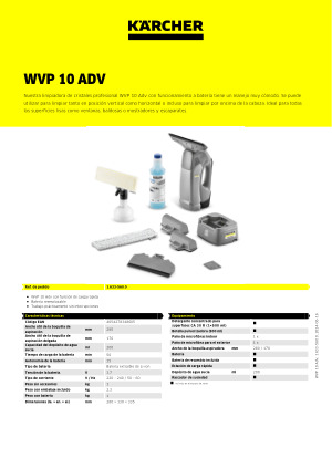 Limpia cristales WVP 10 Adv – Compresores COEMAT Mataró