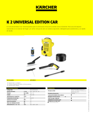 Hidrolimpiadora K2 Universal Car 1.673-004.0