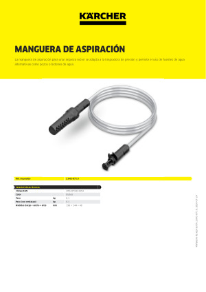 Kärcher 5.322-166.0 – Manico Curvo Per Tubo Di Aspirazione, Accessorio Originale Per Aspirapolvere