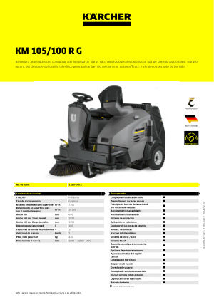 KM 105/100 R G | Kärcher