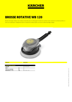 Brosse rotative WB 120