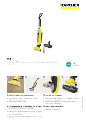 Le nettoyeur de sols FC5 de Kärcher élu produit de l'année 2018