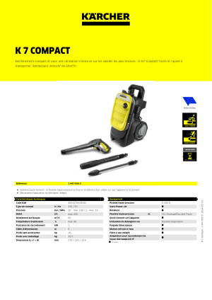 Nettoyeur haute pression K7 Compact Kärcher