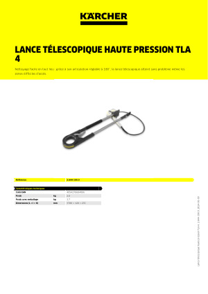 Karcher - Lance nettoyeur haute pression KARCHER Lance télescopique -  Nettoyeurs haute pression - Rue du Commerce