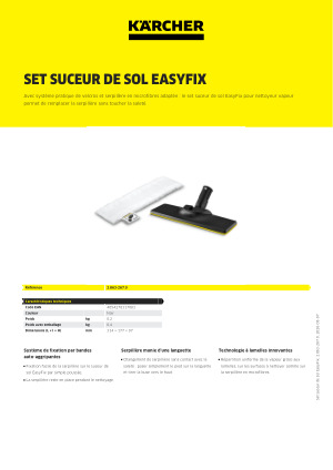 Buse Suceur Sol Kärcher 28621410 - Pour Aspirateurs 35mm | Largeur 300mm | Nettoyage Sols Durs