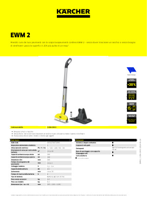 Kärcher EWM 2 (Lavapavimenti elettrico) Pulitrice per pavimenti duri -  comprare da Do it + Garden Migros