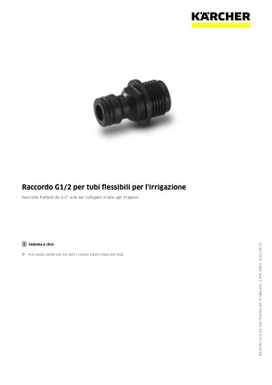 KARCHER Raccordo triplice per tubi da Giardino filetti da 3/4 - 2.645-009.0