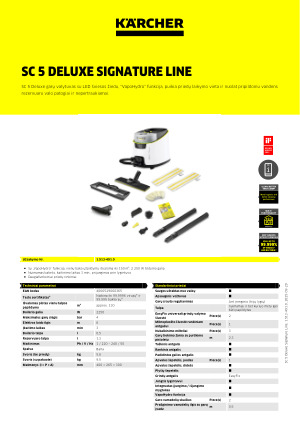 SC 5 Deluxe Signature Line | Kärcher Lietuva