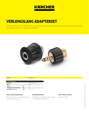 Kärcher HK 12 Hogedrukslangset Quick Connect - De Boer