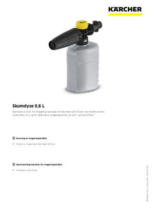 Karcher Skumdyse