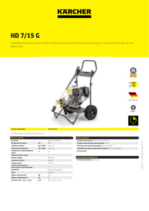 Informacja produktowa