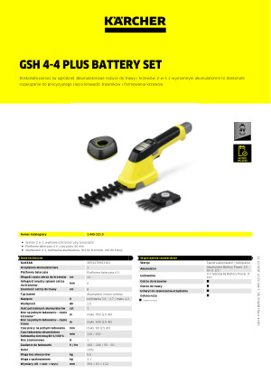 Informacja produktowa