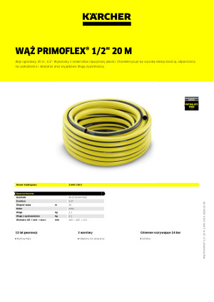 Informacja produktowa