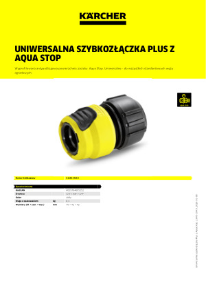 Informacja produktowa