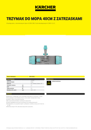 Informacja produktowa