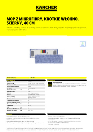 Informacja produktowa