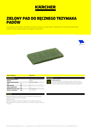 Informacja produktowa