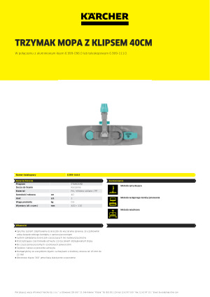 Informacja produktowa