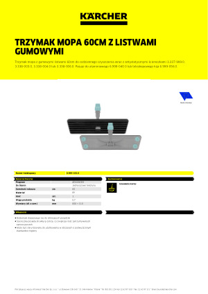 Informacja produktowa