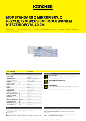 Informacja produktowa