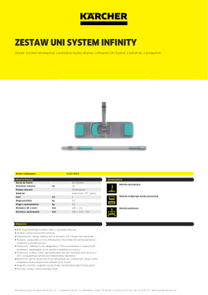 Informacja produktowa