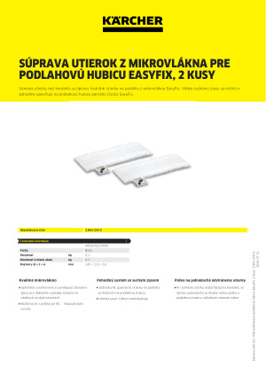 Informácia o produkte