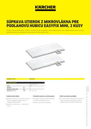 Informácia o produkte