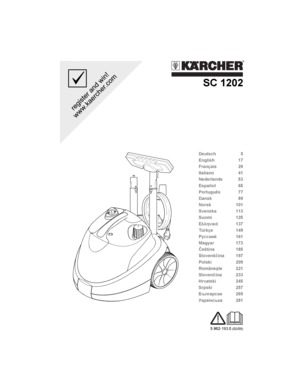 5x Serpillière pour Kärcher SC 1122 SC 1202 B SC 1125 Plus SC 1202 